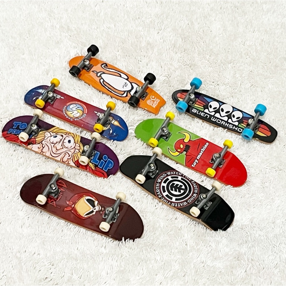 Tech Deck Mini Toy Skateboard Bundle of 7